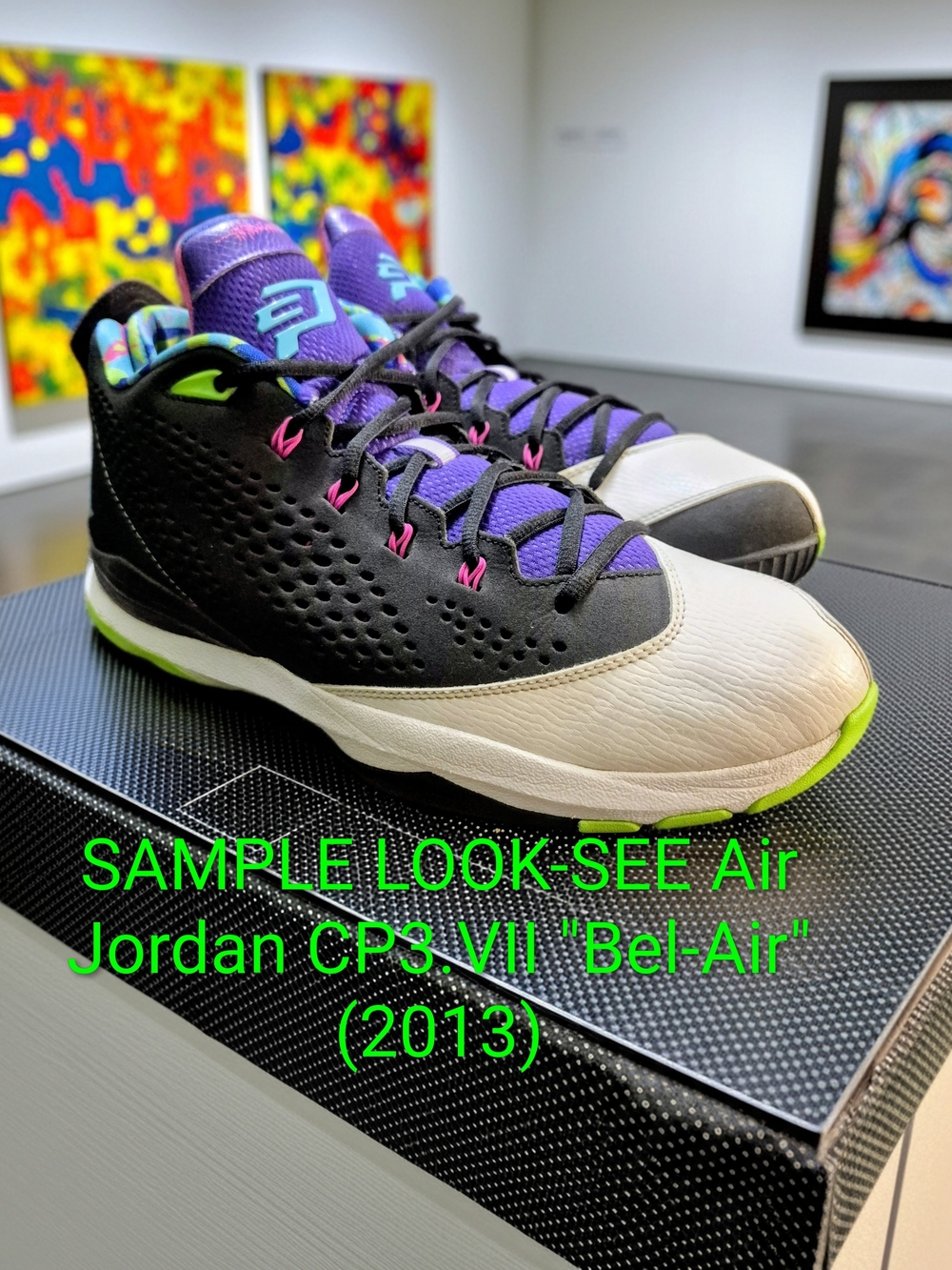 SAMPLE LOOK-SEE Air Jordan CP3.VII "Bel-Air" (2013) Mens 14 EUC